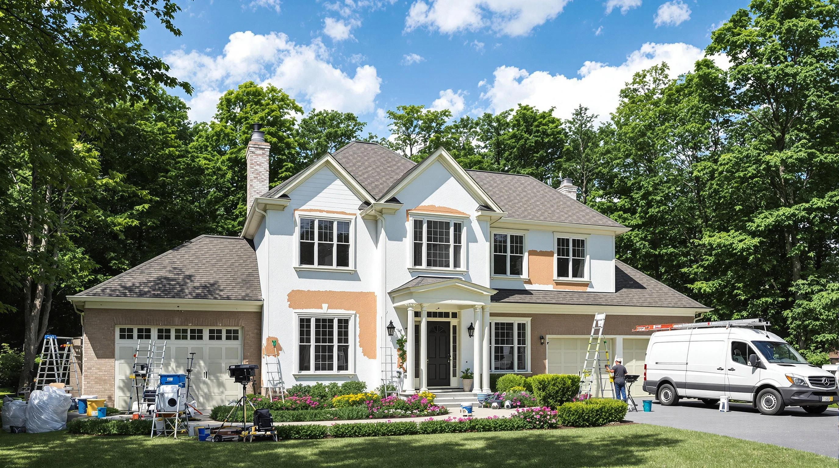 Medina House Painters painting crew working in North Royalton, OH